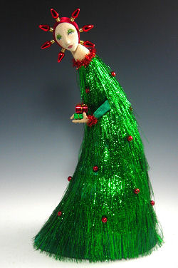Tinsel and Wishes - 17" stump doll pattern