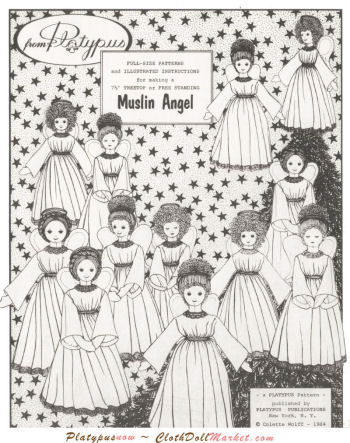 Cloth Doll Making Sewing Pattern for Muslin Angels