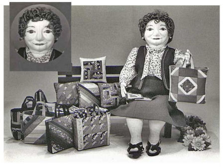 Phoebe - A contemporary pedlar doll by Colette Wolff - Cloth Doll Sewing Pattern