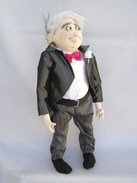 Father of the Bride cloth doll pattern by Jill Maas.