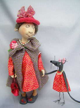 Maisie cloth doll pattern by Jill Maas.