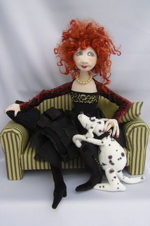 Lola and Nelson cloth doll pattern by Jill Maas.