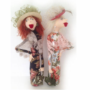 Leonora and Lily cloth doll pattern by Jill Maas.