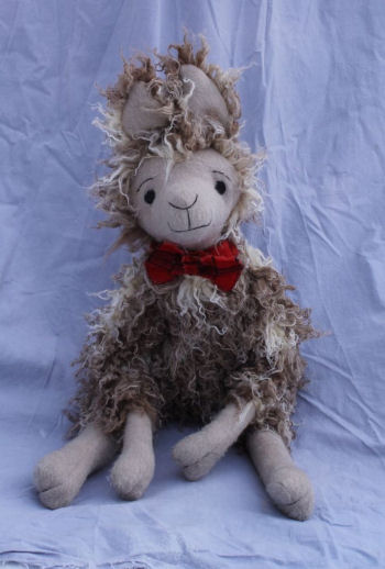 Fergus MacTavish, a Scottish llama - Cloth Doll Sewing Pattern
