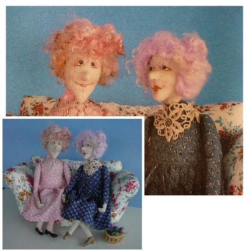 Best Friends - Fabric sewing doll making pattern by barb keeling