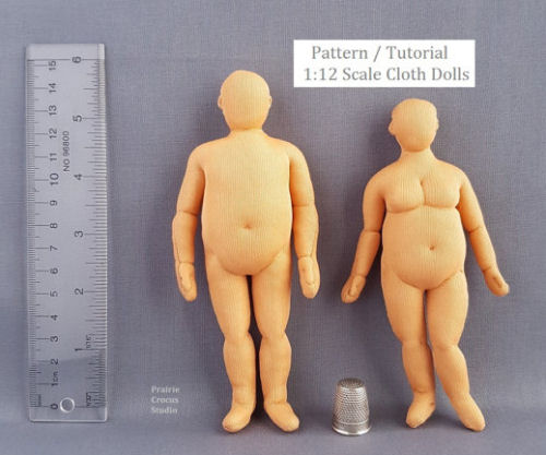 Plus Sized Man and Woman Cloth Doll Pattern Tutorial
