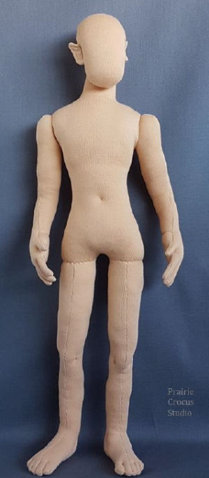 Elf Man 1:4 Scale Cloth Mannequin 18” (46cm) Cloth Doll Pattern