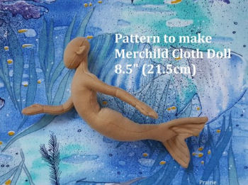 Merchild Cloth Mannequin 8 1/2" (21.5cm) Pattern  