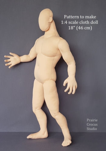 Muscle Man 1:4 Scale Cloth Mannequin 18” (46cm)