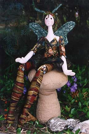 Wood Nymph With button jointed knees and elbows, this popular 22" doll can be made as a fairy or a ballerina.