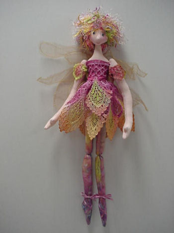 Ballerina Fairy Cloth Doll Pattern by Julie McCullough - Beginners Easy to Sew