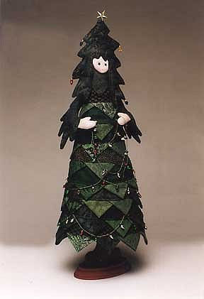 Oh Tannenbaum - Cloth Doll Pattern.  Sewing Fabric