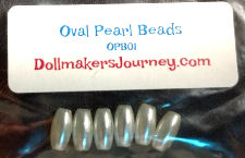 Oval Pearl Beads For Ratty's Teeth