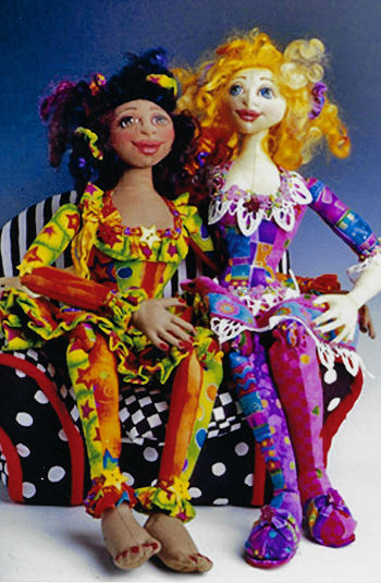 Dominique & Lesley Sewing Cloth Doll Pattern