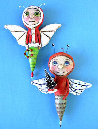 Christmas Bugs - Cloth Doll Sewing Patterns