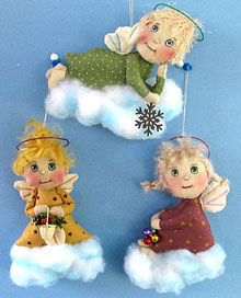Little Angel Ornaments -  - Doll Making Pattern and Instructions