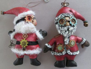 Santa Ornaments  - Doll Making Pattern and Instructions