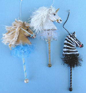 Horse Ornaments  - Doll Making Pattern and Instructions