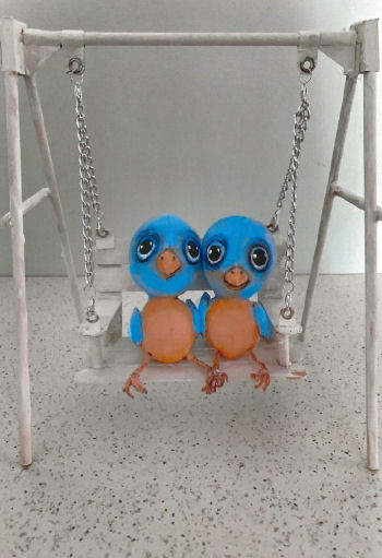 Birds in a Swing Cloth Doll Project by Susan Barmore