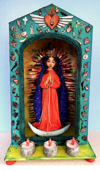 Lady of Guadalupe shrine Cloth Doll Art Project Pattern.