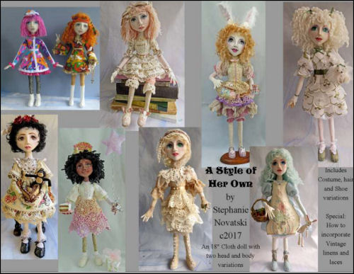 A Style of Her Own - CD - Cloth Doll Making Pattern for 18" Doll