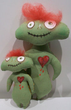 New Free Cloth Doll Pattern - Bleeding Heart Zombies