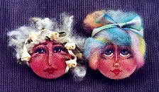 Face Stamps for Cloth Dollmaking