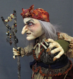 BABA YAGA - A Witch by Arley Berryhill Cloth Doll Pattern.