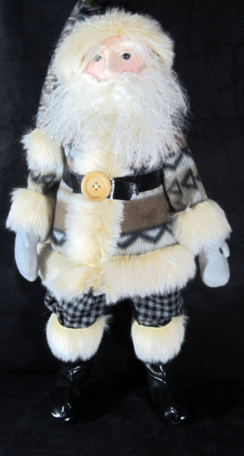 Woodlands Santa Cloth Doll Sewing Pattern