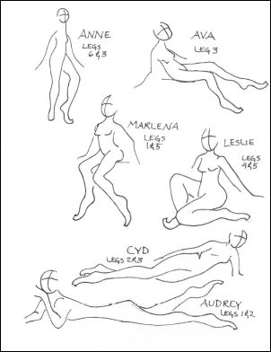 Backstage at the Fairy Review = 16" cloth doll fairy pattern  6 leg designs