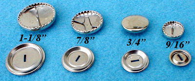 Covered Buttons for Doll Jointing