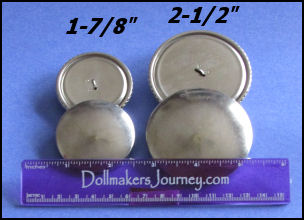 Large Baby Doll and Bear Sized Covered Buttons for Doll Jointing