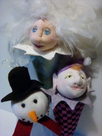 Christmas Poppets - Cloth Doll Making (Sewing) Patterns by Cyndy Sieving