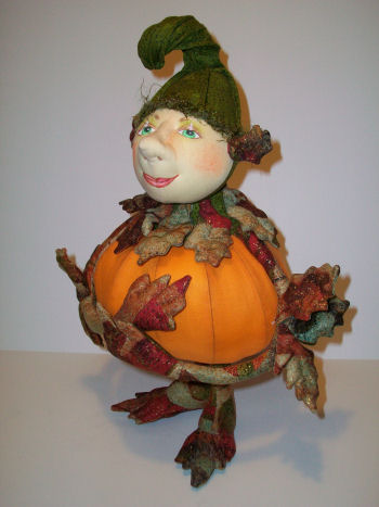 Punkin Patch 12" Tall Cloth Wall Doll Sewing Pattern