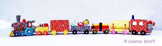 61" Long Cloth Train Sewing Pattern - Colette Wolff