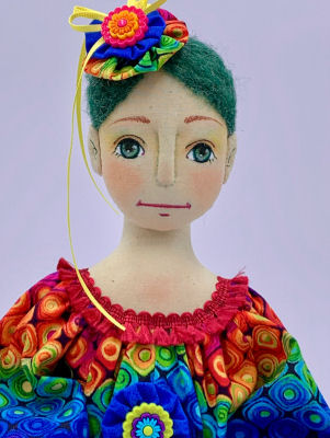 Bean Bag Betty Diana Baumbauer Cloth Doll Artist