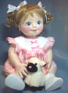 Elaine, 22" Baby Doll Sewing Pattern - by Darlene 