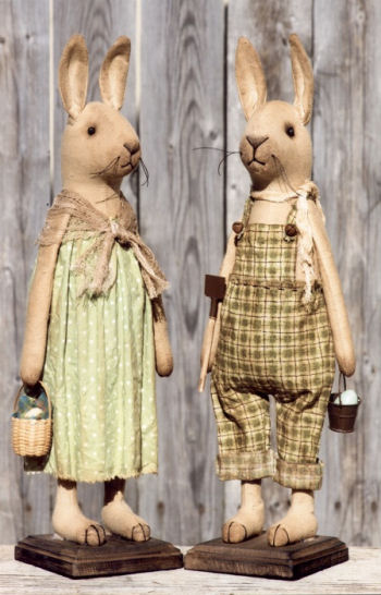 Clover & Cleveland Hare - Primitive Rabbit Pattern