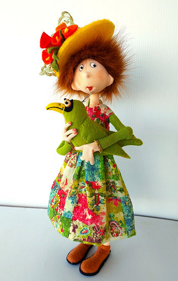 Natalie and Cream Puff Cloth Doll Pattern by Jill Maas