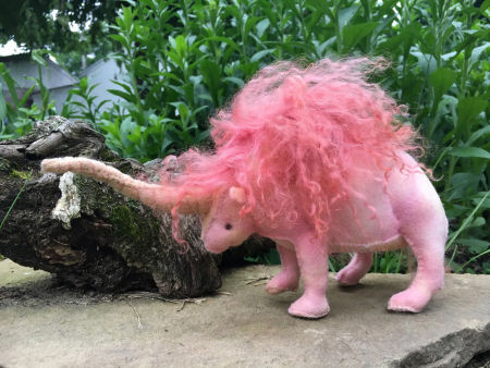 Ella Elasmotherium, the first Unicorn Cloth Doll Pattern - Cloth Doll Sewing Pattern