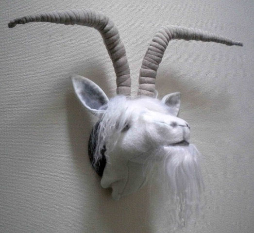 Goat with horns - Trophy Head sewing Pattern