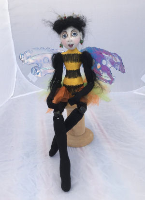 ˜Queen Bee”- 14” Cloth Doll Sewing Pattern by Jan Horrox