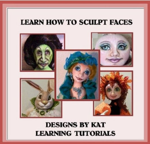 Sculpting Cloth Doll  Faces Tutorial CD