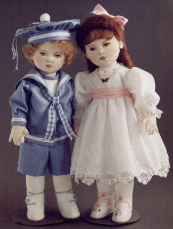 Ned & Ellie - Kezi's Victorian Children - Kezi Matthews Sewing Doll Making Pattern