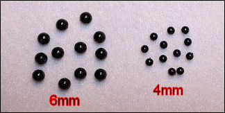 Black Beads For Doll Eyes