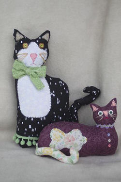 Clara & Her Kitten Cloth Animal Doll Pattern 