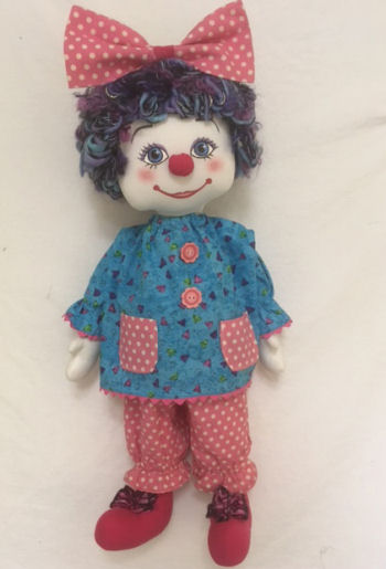 Flubs the Clown Cloth Doll Pattern