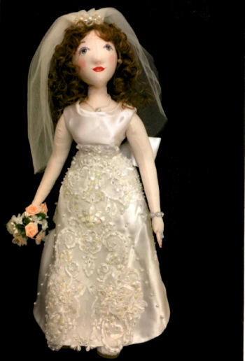 Woman Bride Cloth Doll Pattern