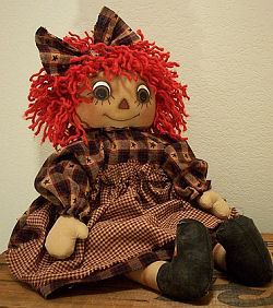 Adorable 19” primitive raggedy. 