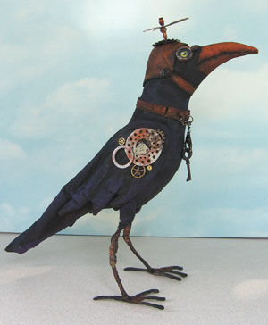 Steampunk Crow Doll Cloth Pattern